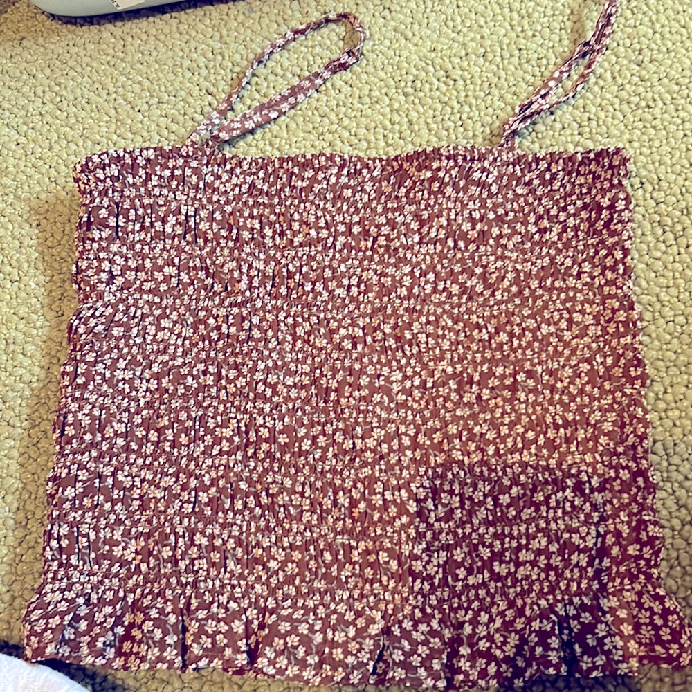 Cute brown floral top